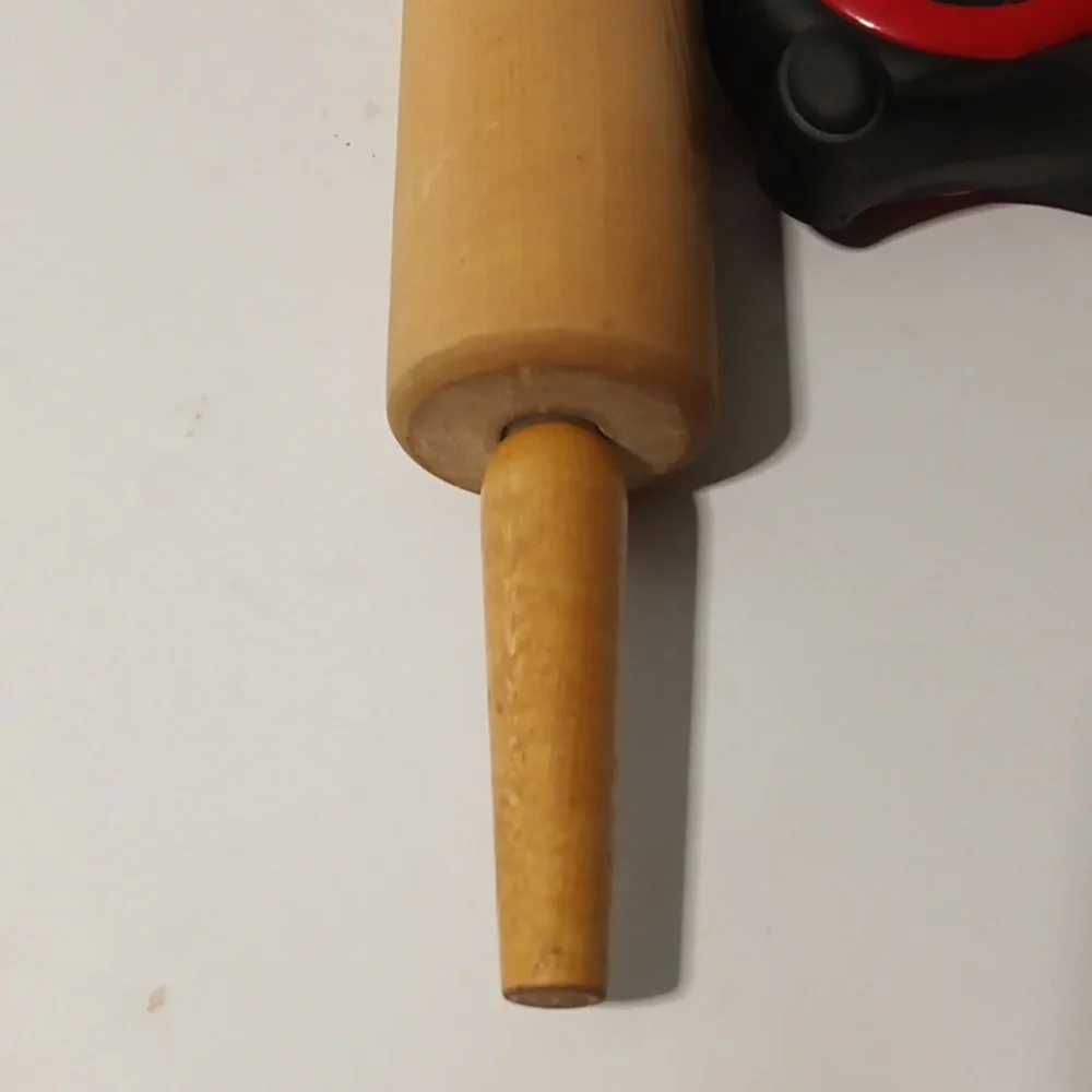 Vintage Wood Rolling Pin Handles Farmhouse Country Primative Wooden 17